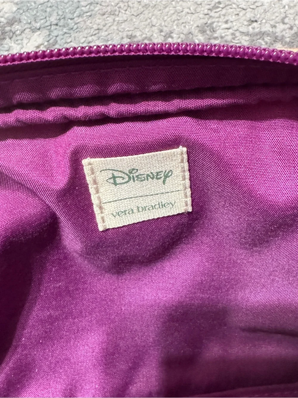 Vera Bradley Purple Floral Rapunzel Crossbody - Picture 5 of 6